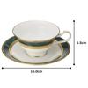 Noritake Cup Saucer 220cc Fitzgerald 2 Customers Green Bone China & (Pair Set) (Coffee Tea) Y6988/4712