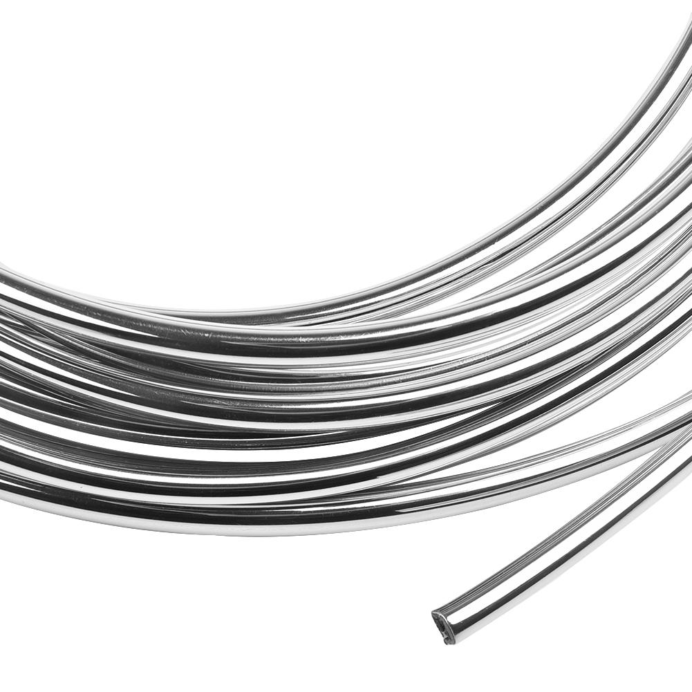 6M Chrome CarDoor Edges Moulding Trim Strips Scratch Guards Protector Cover&Mold