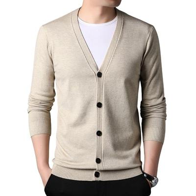 Business Strickjacke für EMY-li Herren Herbst/Winter (Kamel, XL)