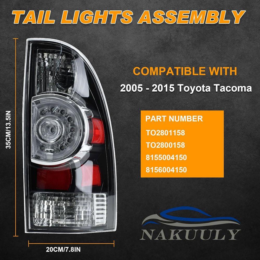 LED Rear Brake Lamp for Toyota Tacoma Pickup 2005-2015, Car Turn Signal Light, Warning Lights, #8156004160, #8155004150