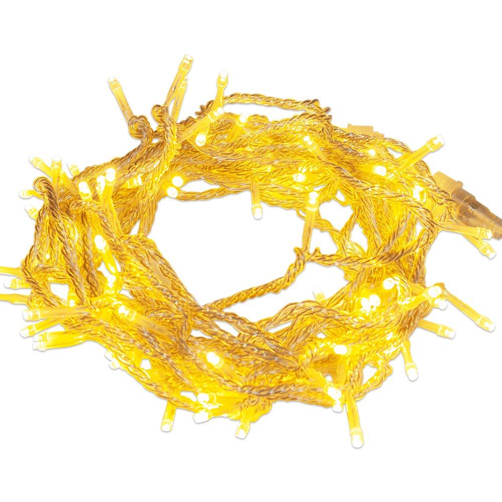 

Электрические Домашние Светодиодные Прямые Световые Узоры 100 Ламп Прозрачные DIY Освещение, [8 / 10м, / Кабель] Уличные, Водонепроницаемые, Защищенные от дождя, Садовые, (шампанское