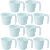 Nagao Pastel Set of Dishwasher Microwave Made In 1731B Easy-to-Hold One-Handed Cup, 230ml, Blue, 10, Plastic, Safe, Safe, Tsubame-Sanjo, Japan, No.