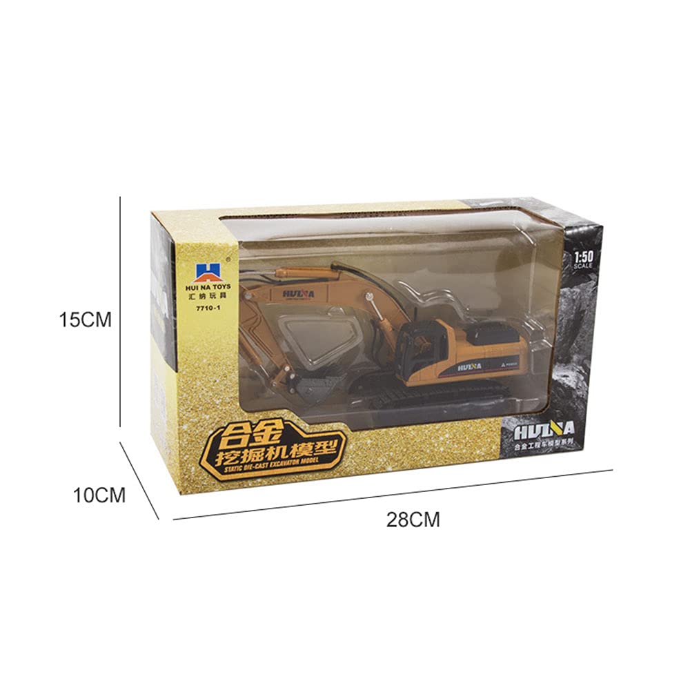 Scale Metal Diecast Excavator Wheel Loader Construction Vehicle Sandbox Miniature Heavy Equipment Best Gift for Collection 1/50 Toy, Model, Car,