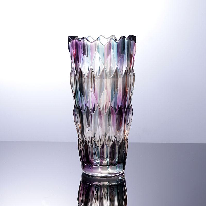 

Украшение для дома в европейском стиле, хрустальная ваза, современная ваза для украшения спальни, гостиной, ваза для цветочной композиции