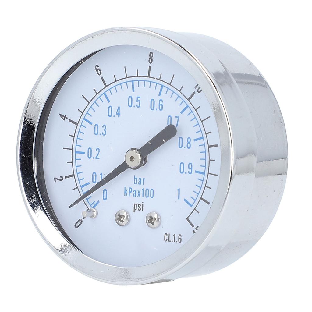 Axial Pressure Gauge Dual Scale 0 To 1bar Kpax100 0 To 15Psi 1 4in NPT 2.5in Dial Pressure Meter for Air Water Fuel