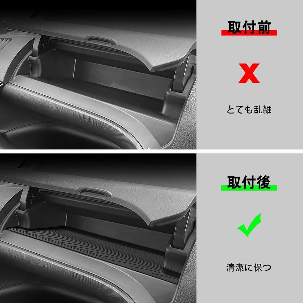 LUCKEASY Toyota Voxy Noah 80 Series and Late Dedicated Passenger Side Glove Box Driver Side Lower Box Passenger Side Upper Box Passenger Side Open