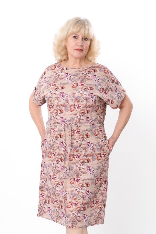 

Stylish Plus Size Dress for Women – Comfort & Chic for Any Event, Summer, 8202-005-1 HC 6XL екрю