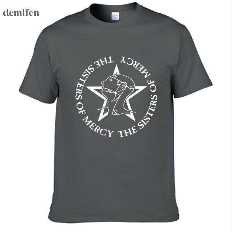

The Sisters Of Mercy T-Shirt Men And Women Tee Post Punk Goth Rock Band T Shirts Cotton Tops Tees 5XL різнокольоровий