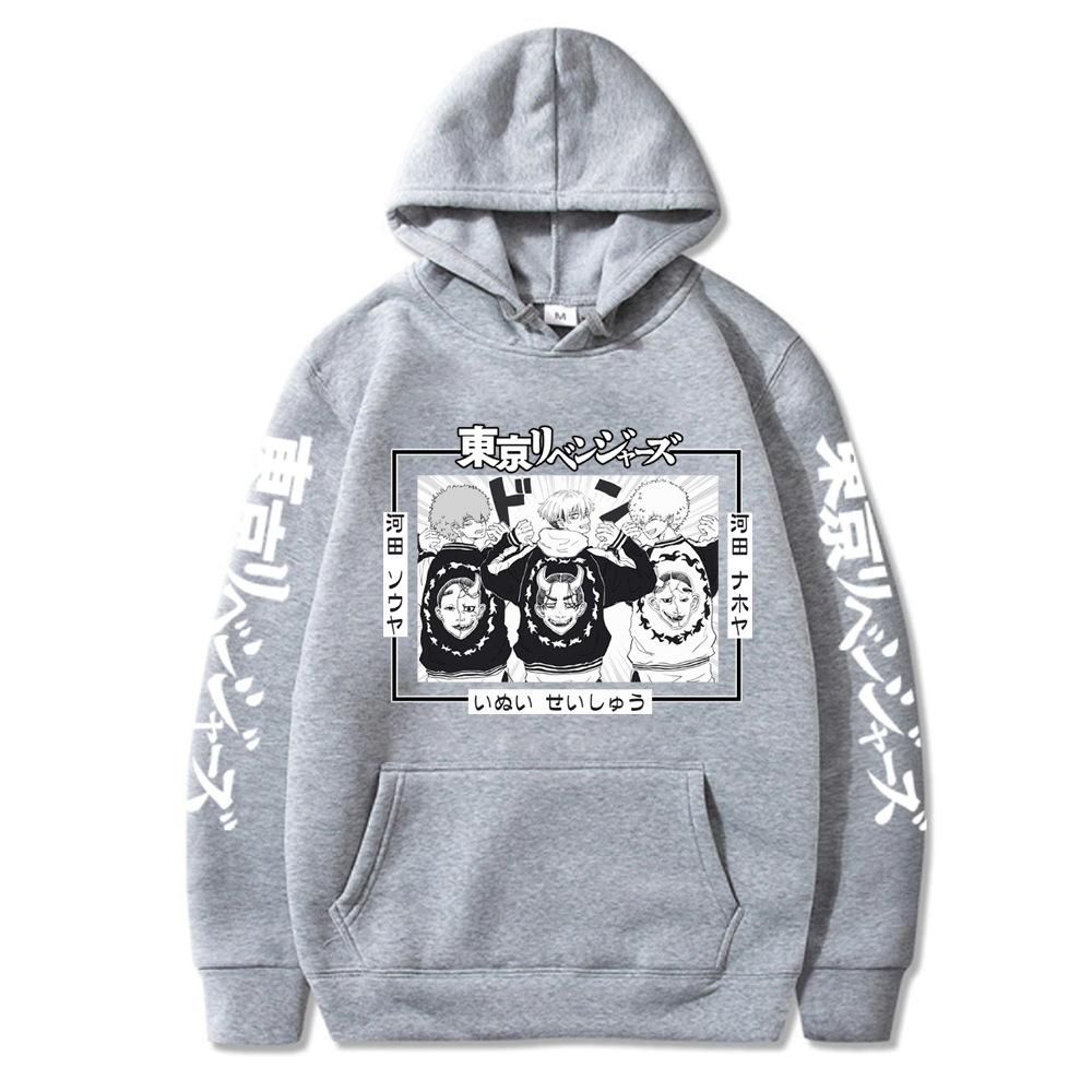 Tokyo Revengers Kawata Soya Hoodies Men Long Sleeve Hooded Sweatshirts Unisex Casual Streetwear Y2K Fashion Clothing
