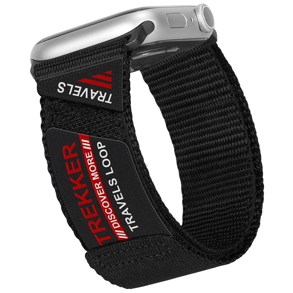 Trail Band for Apple Watch Series 10 46mm 42mm 9 8 7 41mm 45mm Nylon Sport Bracelet Strap for IWatch Ultra Ultra 2 49mm Se 6 5 4 3 2 1 44mm 38mm 40mm
