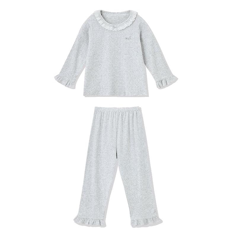 ASK JUNIOR Kids Heather Grey Pajamas & Loungewear Set 130