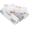Aden + anais Essentials Cotton Muslin Swaddle Blankets - Pack de 4 Safari Babes