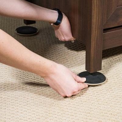 Self-Adhesive 4Pcs For Carpet Easy Move Heavy Duty Furniture Slider Coaster Floor Protector Mat Furniture Legs Pad
