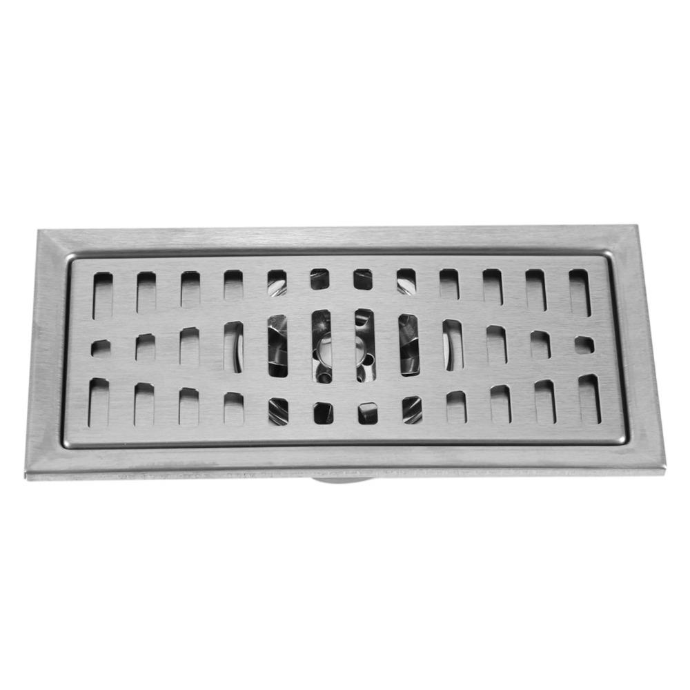 Stainless Steel Floor Drain Silver Tile Insert Drain Modern Floor Waste Grate Kitchen