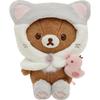 San-X Rilakkuma [Neko Neko No Yu] Plush Toy Chai Roy Koguma MO21401