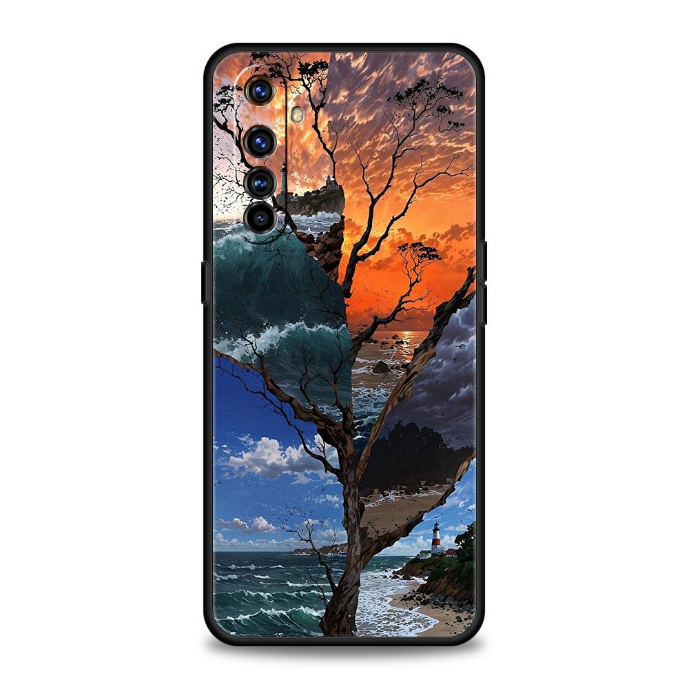 Beautiful Nature Forest Tree Phone Case For Realme 13 12 10 9 8 7 GT3 GT5 GT2 Pro Plus 5G C21 C25 C35 GT Neo 2 3 3T 5 Cover