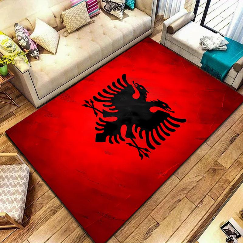 Republic of Albania Carpet Rug for Living Room Bedroom Home Sofa Decoration,Kids Play Non-slip Floor Mat