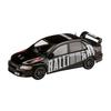 HJ64 1/64 Mitsubishi Lancer Evolution VII GSR RALLIART Amethyst Black Pearl