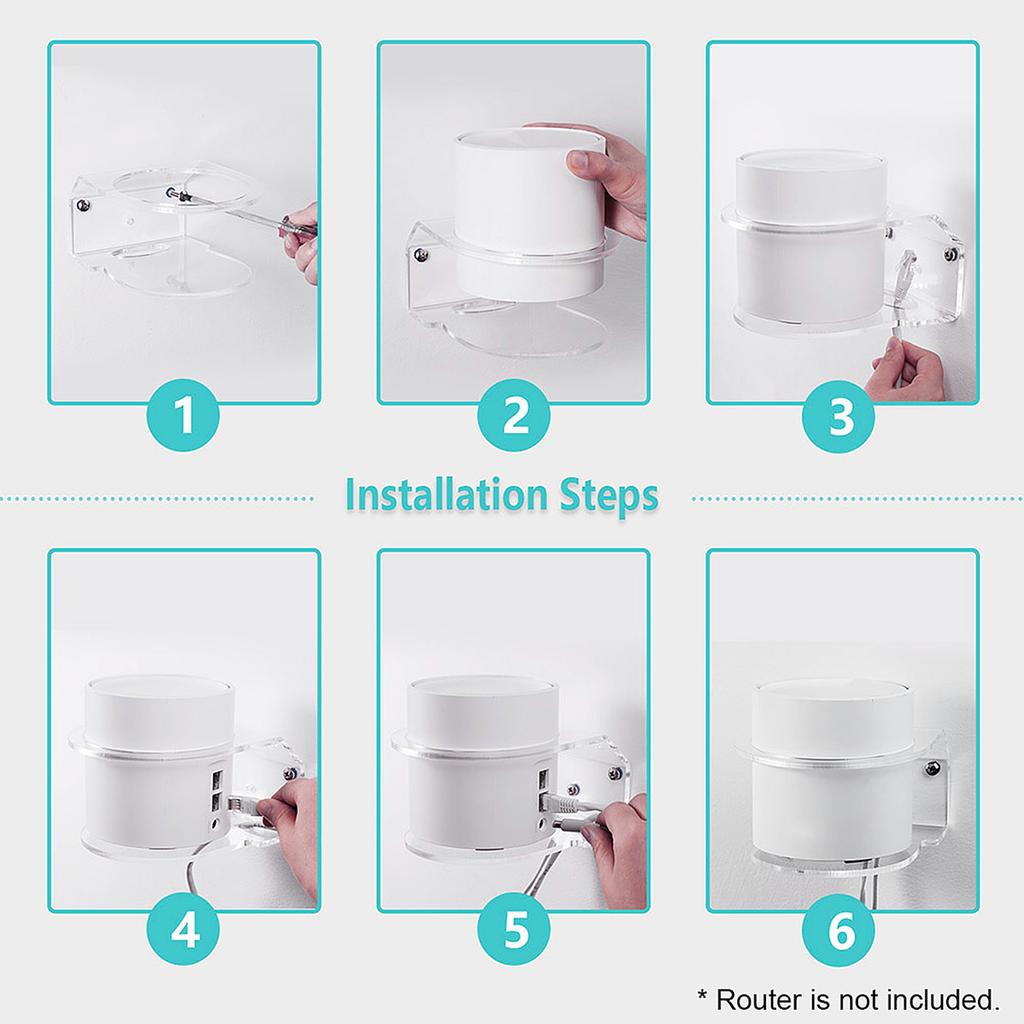 Wall Mount Router Holder Bracket Mount Stand Holder Compatible with   Deco X20 or Deco X60
