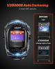 Welding Helmet Auto Darkening, 93 X 43 Mm True Color Welding Hood, Solar Powered Welder Mask 2 Arc Sensors, Shade 4/9-13 for TIG MIG ARC Weld Grinding