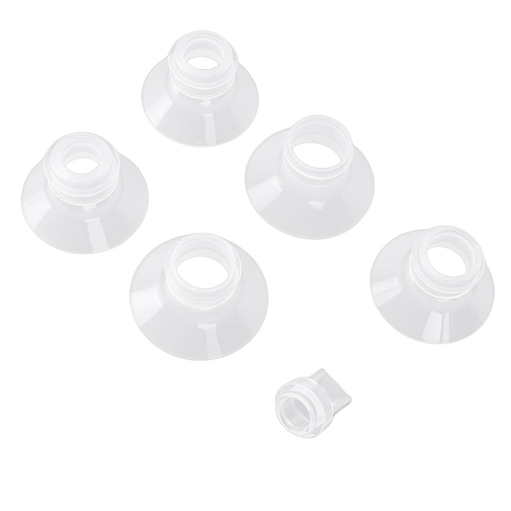 5 Pcs Duckbill Valves Flange Inserts Kit 13 15 17 19 21mm Pump Parts Replacement for Electric Pumps