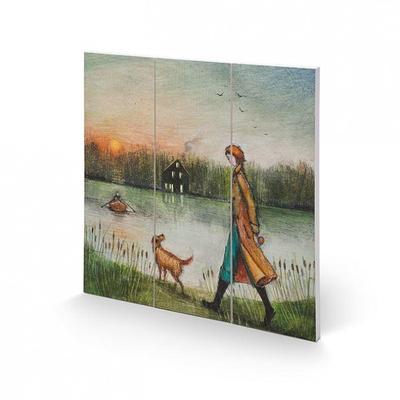 Joe Ramm The Homestead Square Wood Print