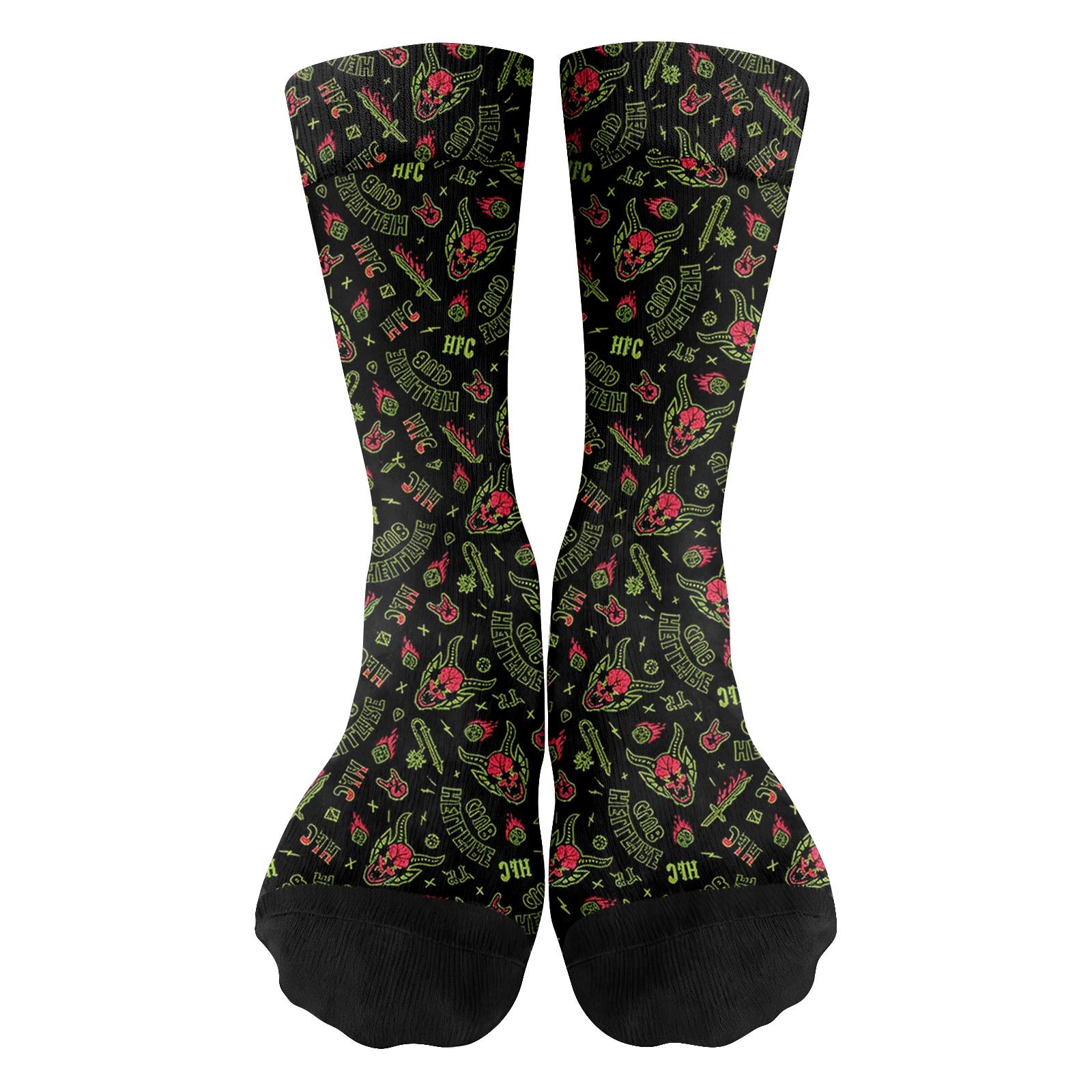 

Модные, теплые и интересные носки с шестью или семью дизайнами для бабушки One Size зелёный