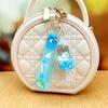 Cartoon Oil Unicorn Floating Bottle Acrylic Keychain Girl Cute Pony Quicksand Ball Pendant Bag Pendant