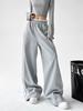 Women’s Wide Leg Lounge Pants High Waisted Loose Sweatpants Crossover Waist Comfy Yoga Bottoms