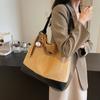 Autumn suede underarm bag women's 2025 new fashion Korean version tote bag simple large capacity shoulder bag