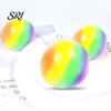 Stressabbau-Gadget Regenbogenball Knetspielzeug Langsam aufsteigend Bunt Mehl Home Office Schreibtisch Dekompressionswerkzeug Gefüllt