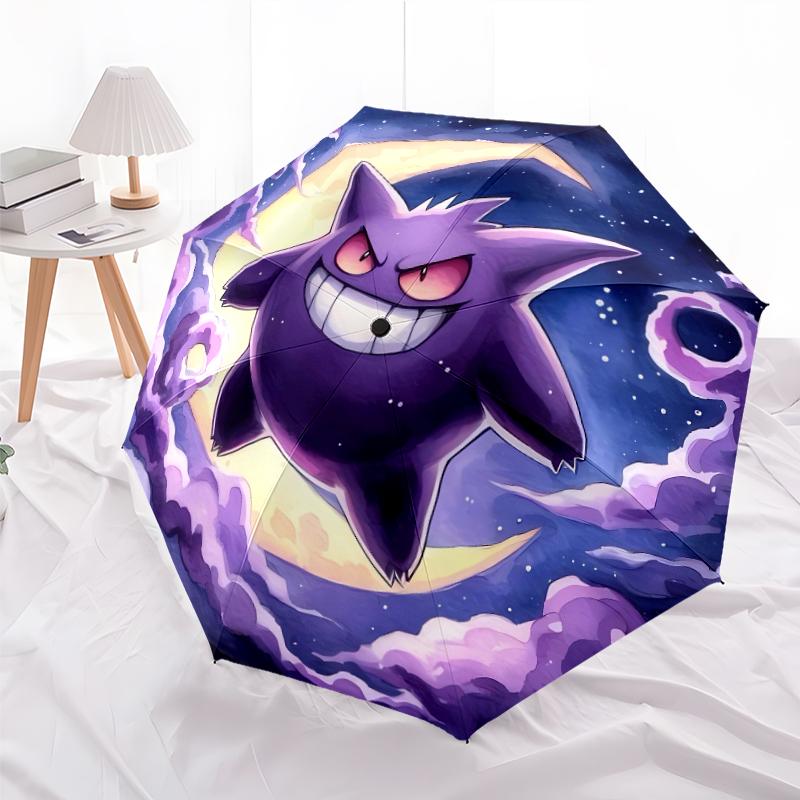 1pc Gengar2 Umbrella, Sun Protection, And UV Shielding. It Has Eight Sturdy Ribs for Outdoor Use And Perfect Gift