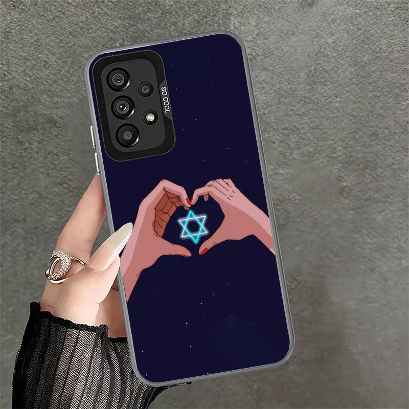 David Jewish Star Symbol Soft Phone Case for Samsung A17 A16 A15 A14 A13 A57 A56 A55 A54 A53 A37 A36 A35 A34 A33 A26 A25 A24 A23