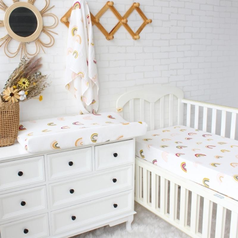 Printed Nappy Changing Pad Sheets Cover Soft and Comfortable Baby Diaper Changer Cushion Sleeve Protective Case