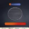Round Stainless Steel BBQ Grill & Steamer Rack - Non-Stick Meat Presser & Soup Pot Base.