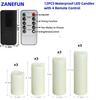 12-Pack Flameless Waterproof LED Candles with Remote Control for Home and Special Occasions (Four Sizes)