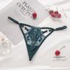 waist Flower Embroidery Girls Lace Bow Panties Seamless  Briefs Women  T-back Ladies Bandage Thongs