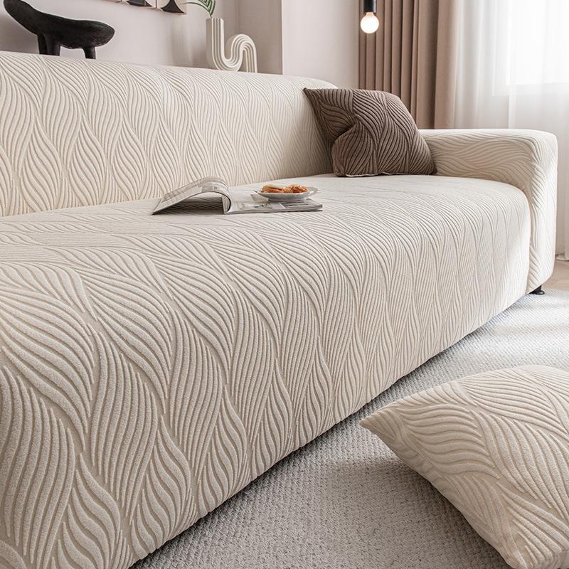 

Простой стиль жаккардовый флисовый чехол для дивана универсальный для всех сезонов, всеохватывающая накидка, нескользящий чехол для дивана 145-185cm