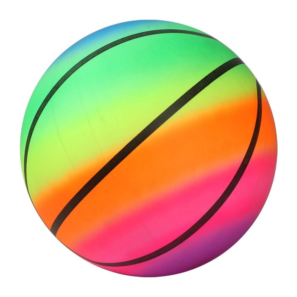 Party Supply Volleyball Rainbow Football Beach Rainbow Balls PVC Playthings Inflatable Football Toy