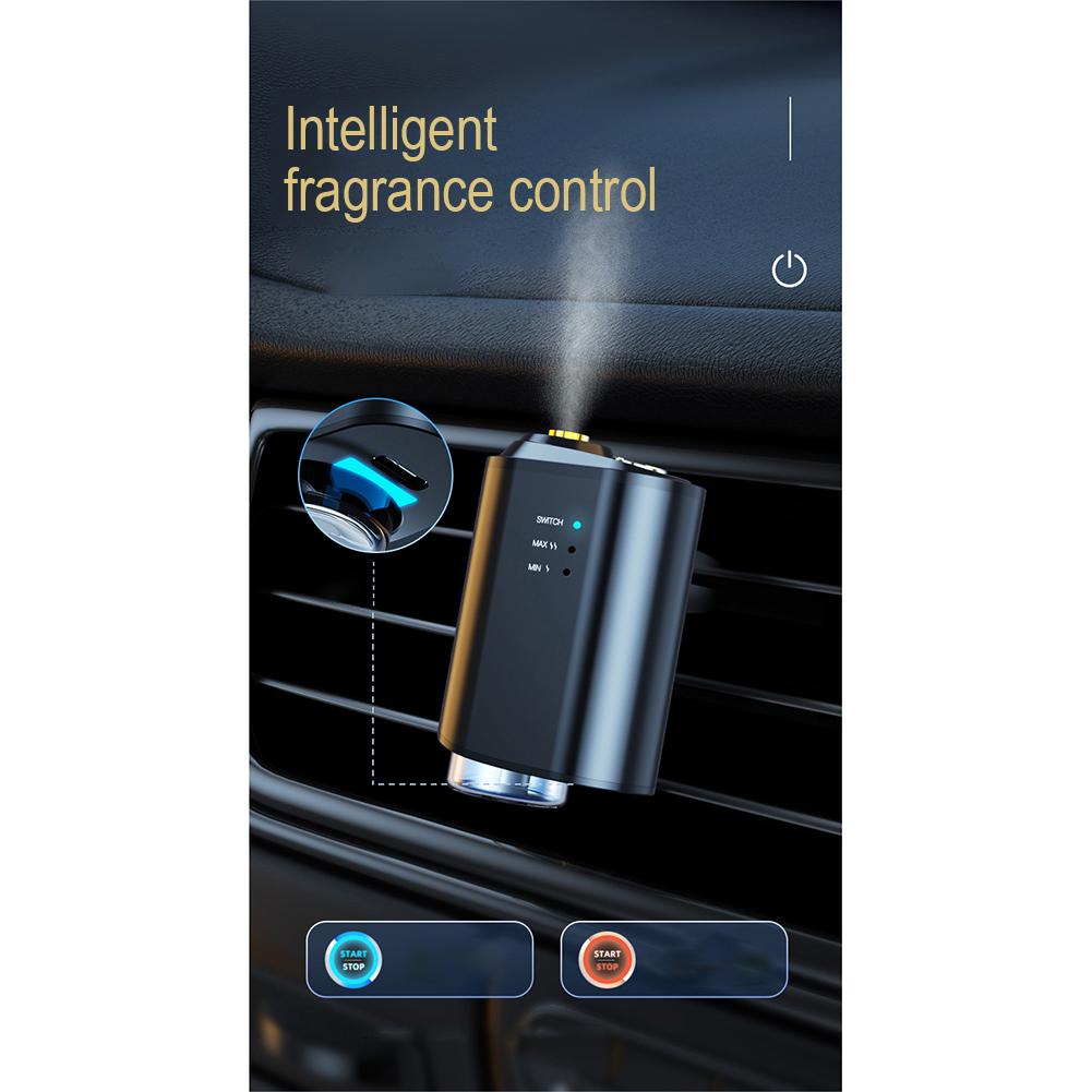 Car Air Freshener Electric Car Aroma Diffuser Long Lasting Wireless Smart Car Perfume Clip Air Fragrance Car Accessories