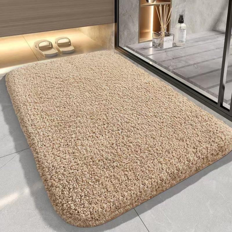 Tappetino da Bagno in Chenille Spesso Assorbente Antiscivolo Tappeto per Pavimento Ingresso Bagno Corridoio Cucina