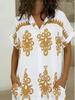 2026 Summer Plus Size Multi-color Personalized Fashion Shirt Dress