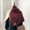 Collar Knitted Scarf Thicken High Neck Shawl Fashion Neck Warmer  Winter