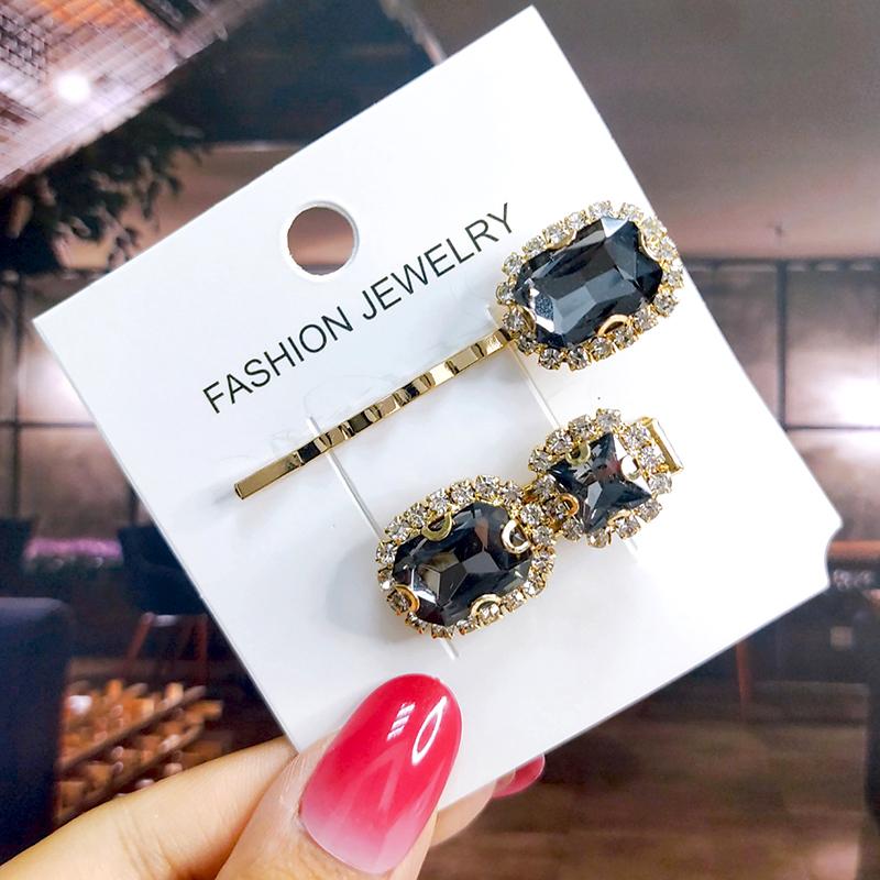 Neues Set Damen Haarspangen Schmuck Mode Kristall Haaraccessoires für Mädchen Luxus Perle Geometrische Haarspangen Nadeln Weihnachtsgeschenk