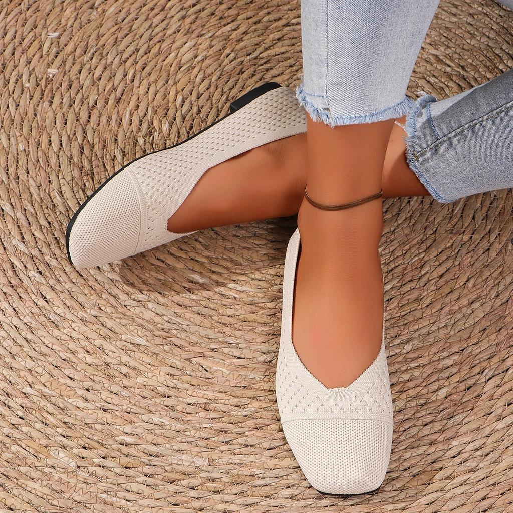 New Mesh Knitting Loafers Shoes Women Flats Sport Shoes Casual Sneakers Summer New Walking Running Cozy Zapatos Mujer