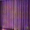 Outdoor Waterproof USB Remote Colorful Curtain String Lights