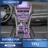 Car Interior TPU Protector Anti-scratch Film For Mitsubishi Eclipse Cross 2018-19 Auto Protective Anti-tear Stickers Accessories