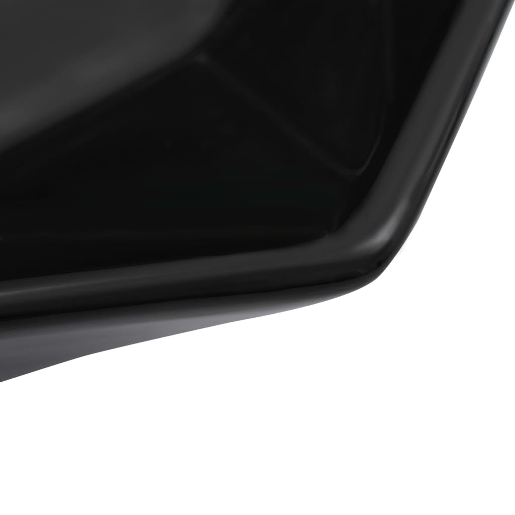 Wash Basin 41 X 36.5 X 12 Cm Ceramic Black