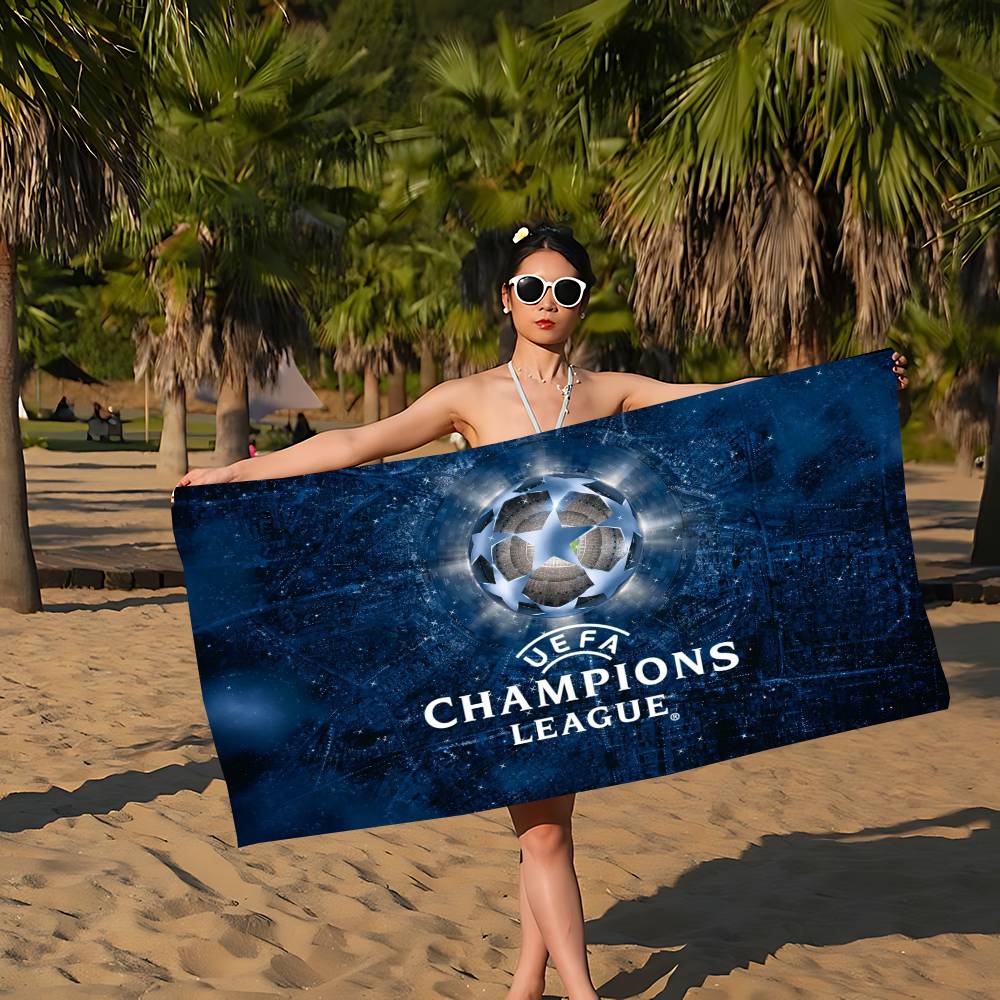 Fashion C-Champions Beach Towel Colorful Bath Towels for Girl Microfiber Quick Dry Sand Free Beach Yoga Spa Gym Pool