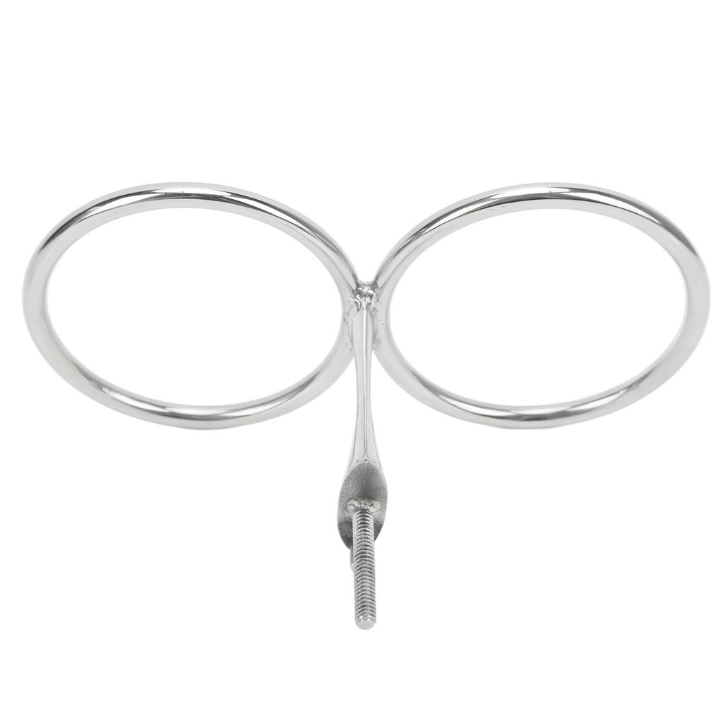 Double Ring Cup Drink Holder Stainless Steel Beverage Bottle Storage Rack for Marine Yachts Boats RV